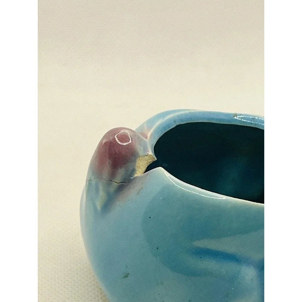 Vintage Hull‎ Pottery Dog/Puppy Glazed Planter ~ Sad Eyes ~ Small Chip